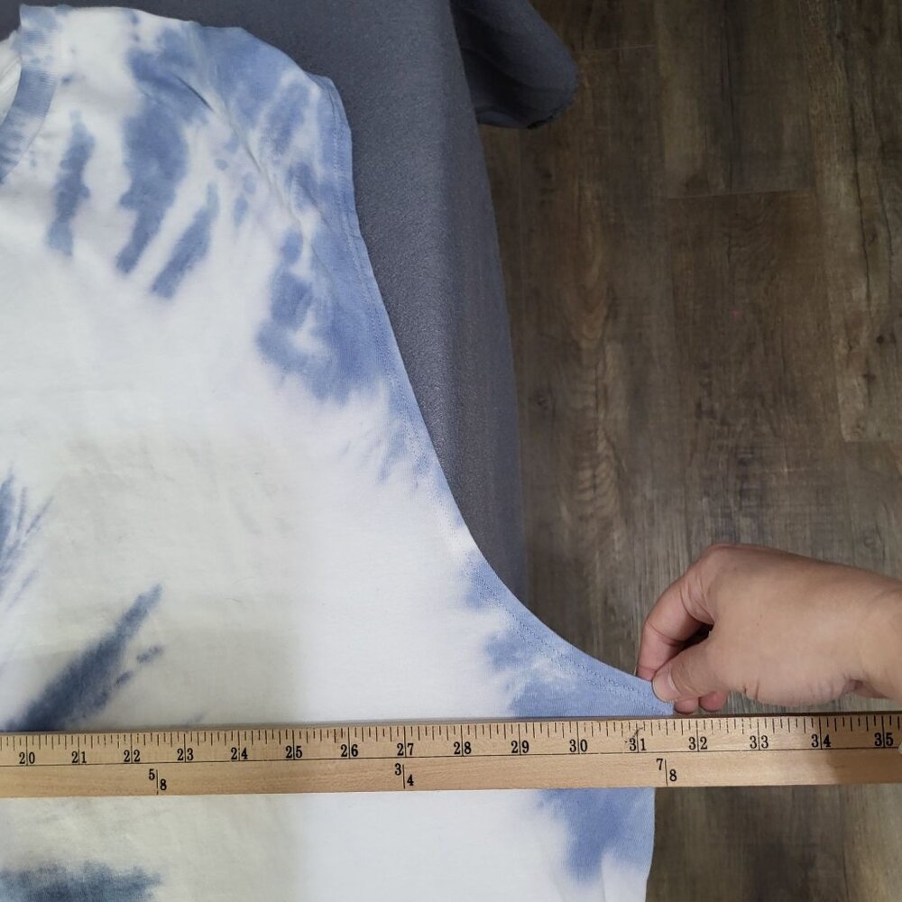 Taylor Swift SZ 4XL Eras Tour Tie Dye Tank Top Shirt Blue White - Picture 5 of 8